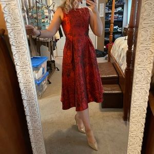 Red Amorous Floral Dress